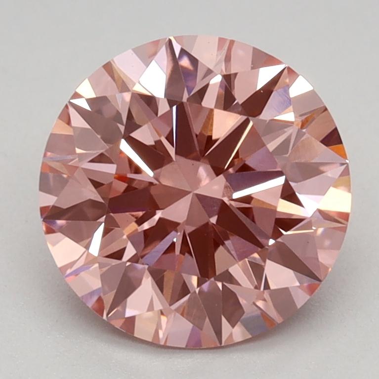 1.59 Ct. Fancy Vivid Pink Round Lab Grown Diamond