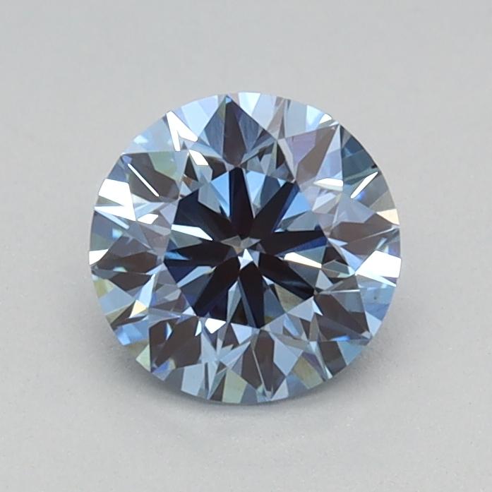 0.56 Ct. Fancy Vivid Blue Round Lab Grown Diamond