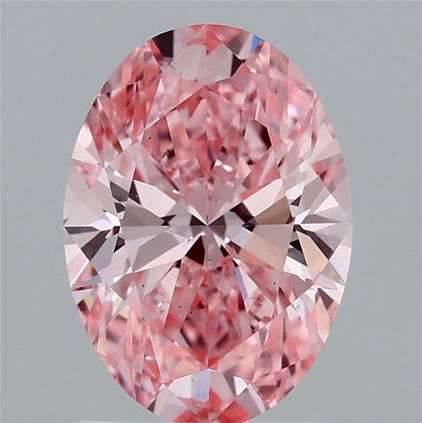 1.55 Ct. Fancy Vivid Pink Oval Lab Grown Diamond