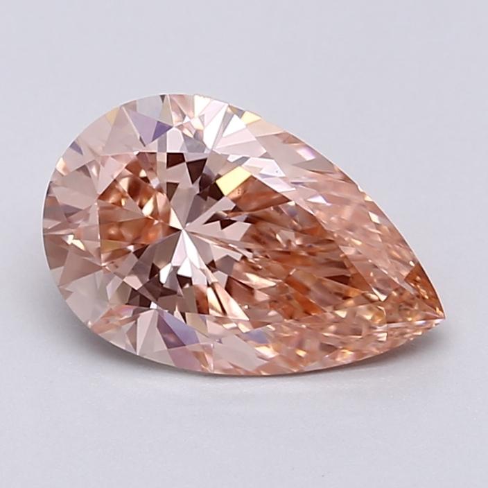 2.07 Ct. Fancy Vivid  Pink Pear Lab Grown Diamond