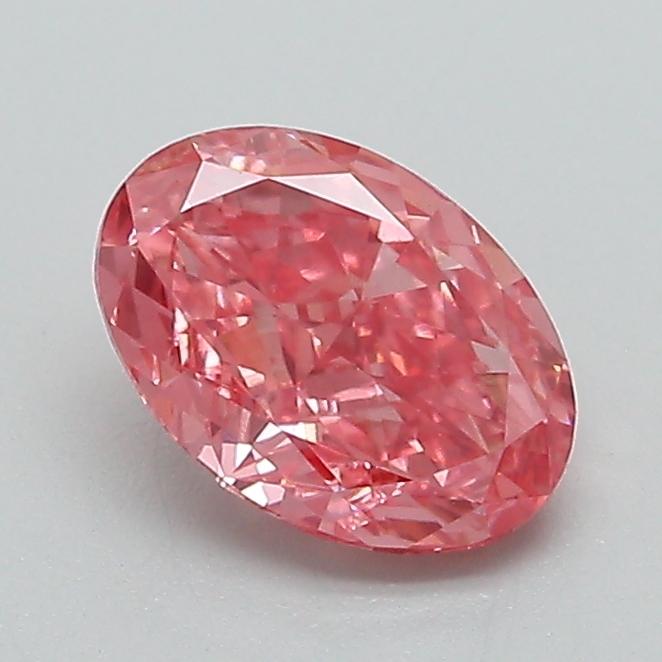 1.00 Ct. Fancy Vivid  Pink Oval Lab Grown Diamond
