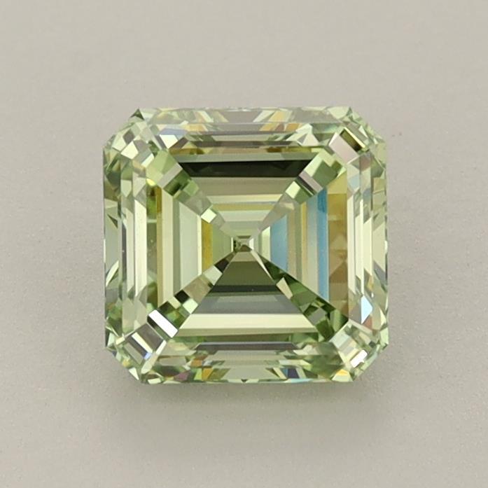 1.01 Ct. Fancy Intense Green Asscher Lab Grown Diamond