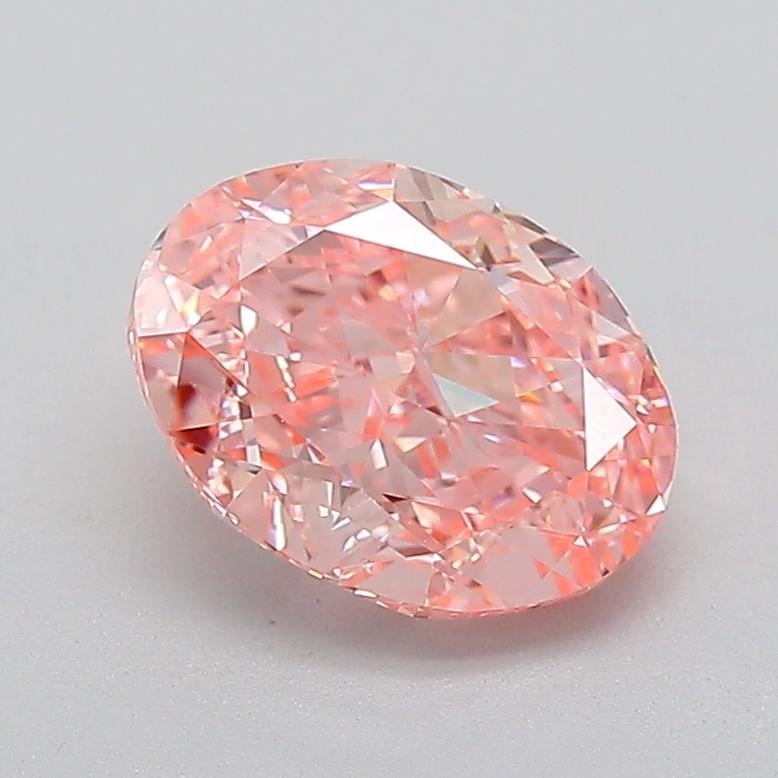2.02 Ct. Fancy Vivid  Pink Oval Lab Grown Diamond