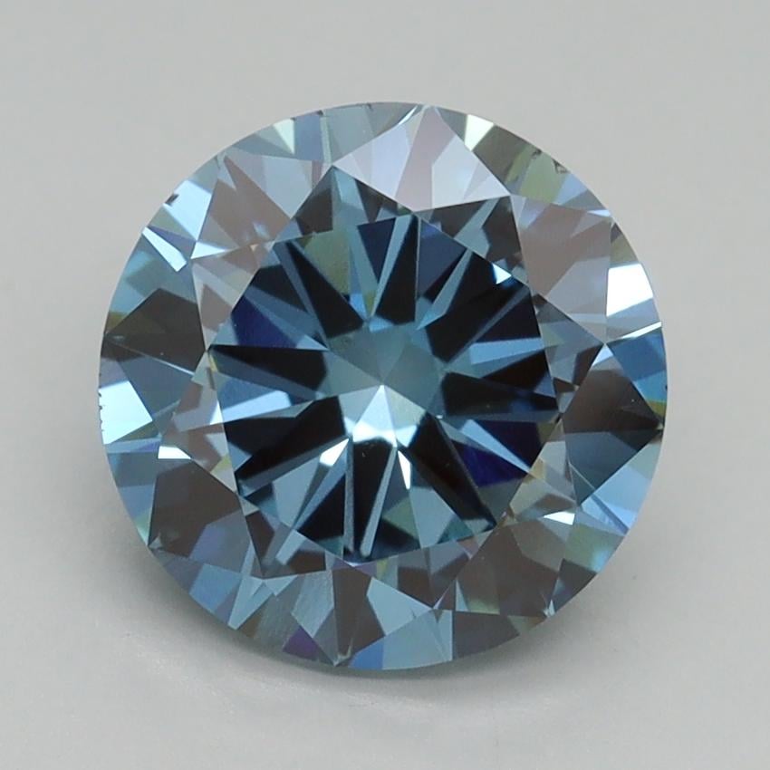 2.50 Ct. Fancy Intense Blue Round Lab Grown Diamond