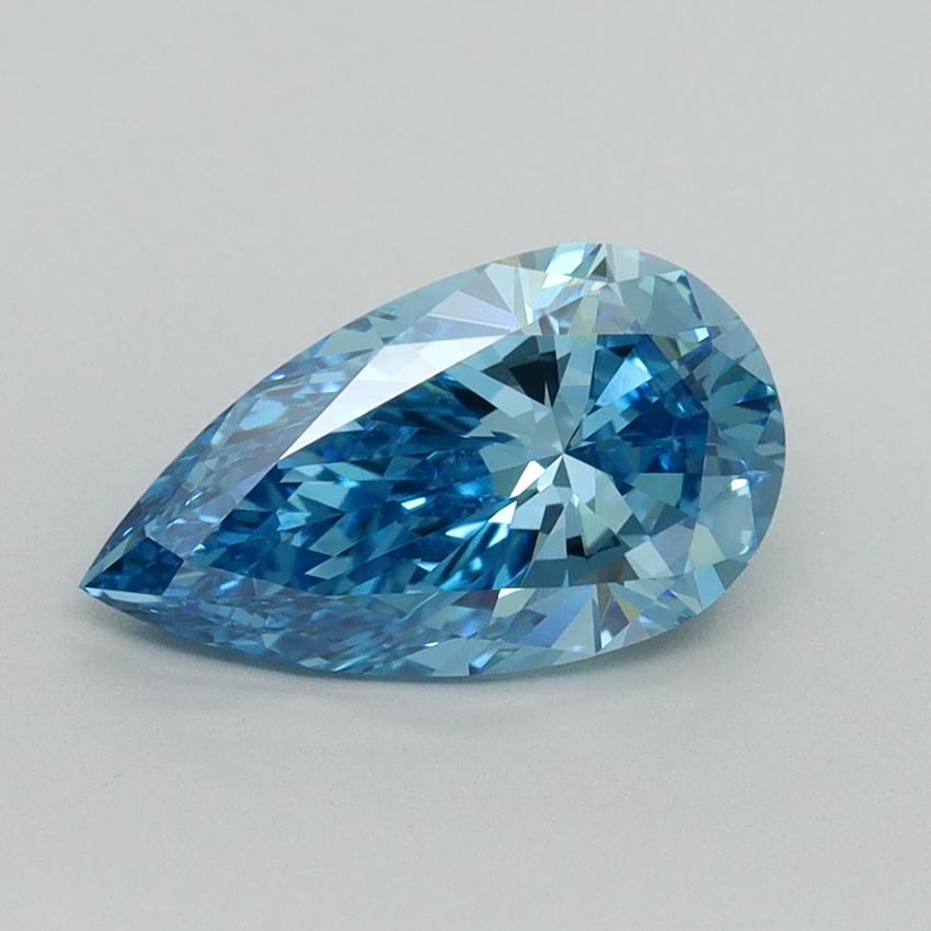 1.57 Ct. Fancy Vivid Blue Pear Lab Grown Diamond