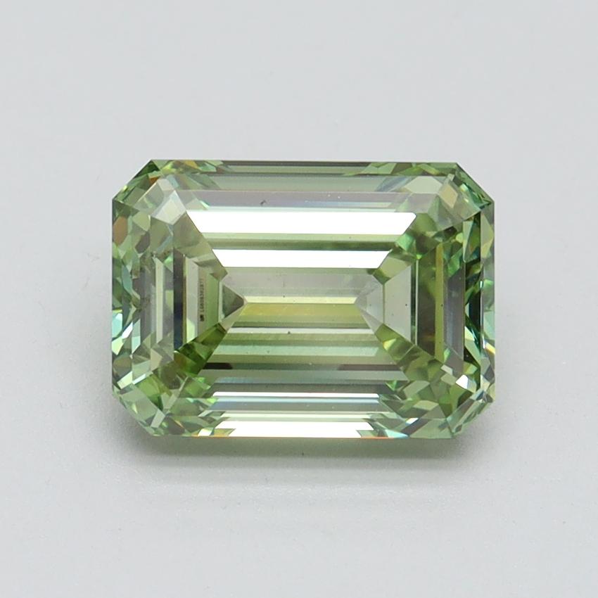 2.00 Ct. Fancy Vivid Green Emerald Lab Grown Diamond