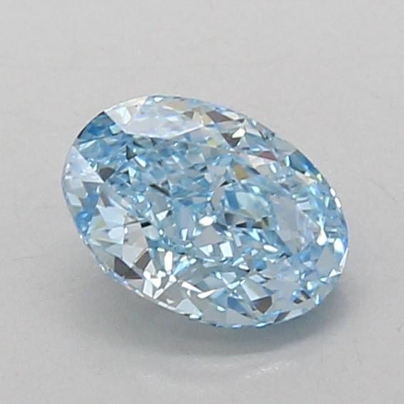 0.96 Ct. Fancy Vivid Blue Oval Lab Grown Diamond