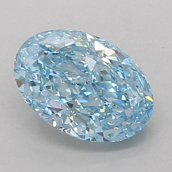 1.60 Ct. Fancy Vivid Blue Oval Lab Grown Diamond