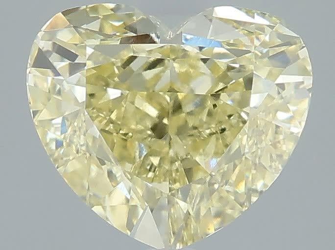 2.51 Ct. Fancy Yellow Heart Lab Grown Diamond