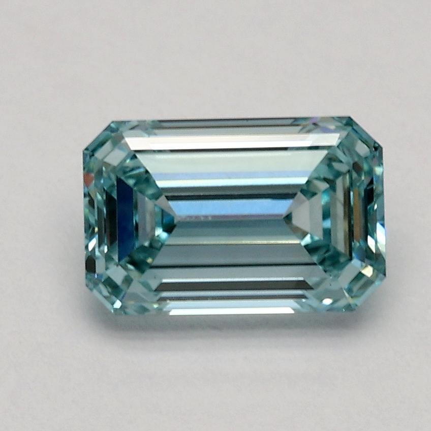 1.06 Ct. Fancy Intense Green Blue Emerald Lab Grown Diamond