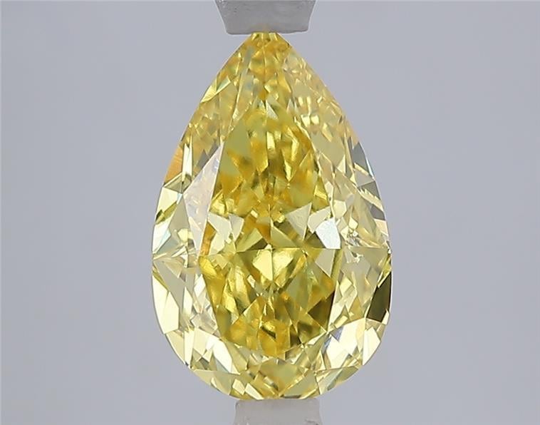 2.06 Ct. Fancy Vivid Yellow Yellow Pear Lab Grown Diamond