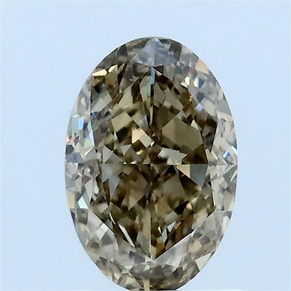 1.03 Ct. Fancy Gray Yellow Oval Lab Grown Diamond