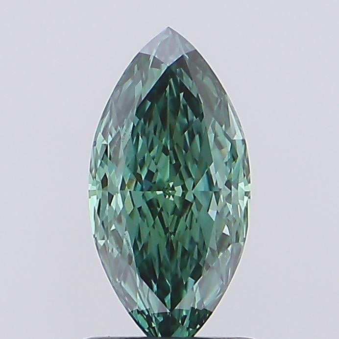 1.11 Ct. Fancy Vivid Green Marquise Lab Grown Diamond