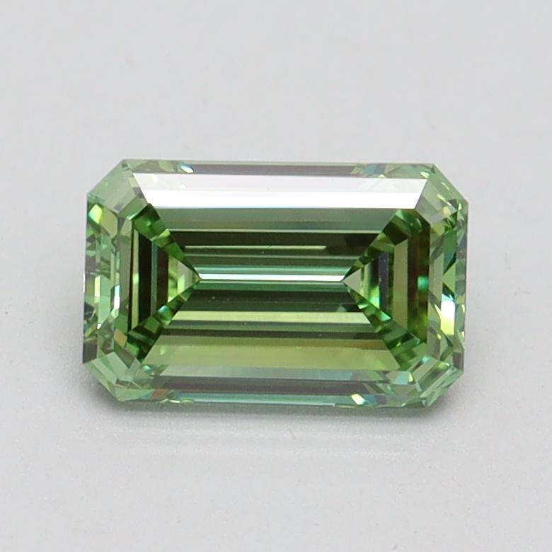 1.01 Ct. Fancy Vivid Green Emerald Lab Grown Diamond