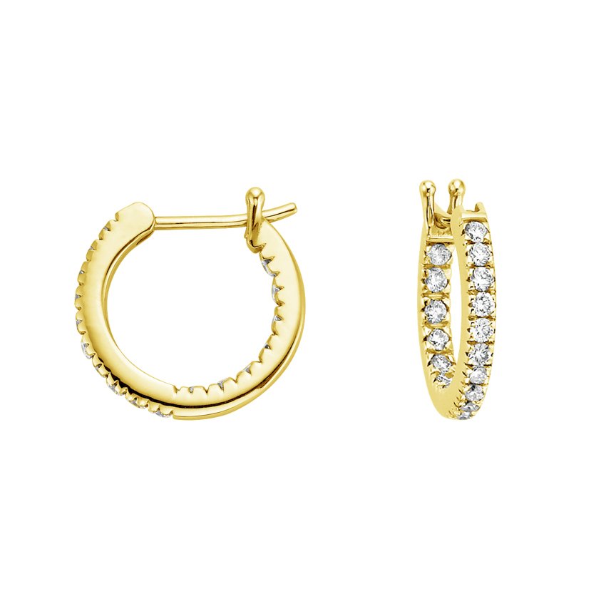 Whisper Hoop Earrings (1/3 ct. tw.) in 18K Yellow Gold