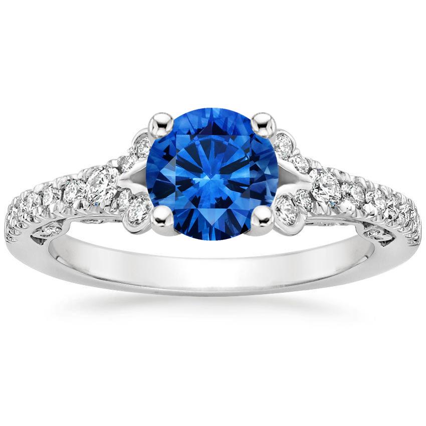 Sapphire Adelina Diamond Ring (1/3 ct. tw.) in 18K White Gold
