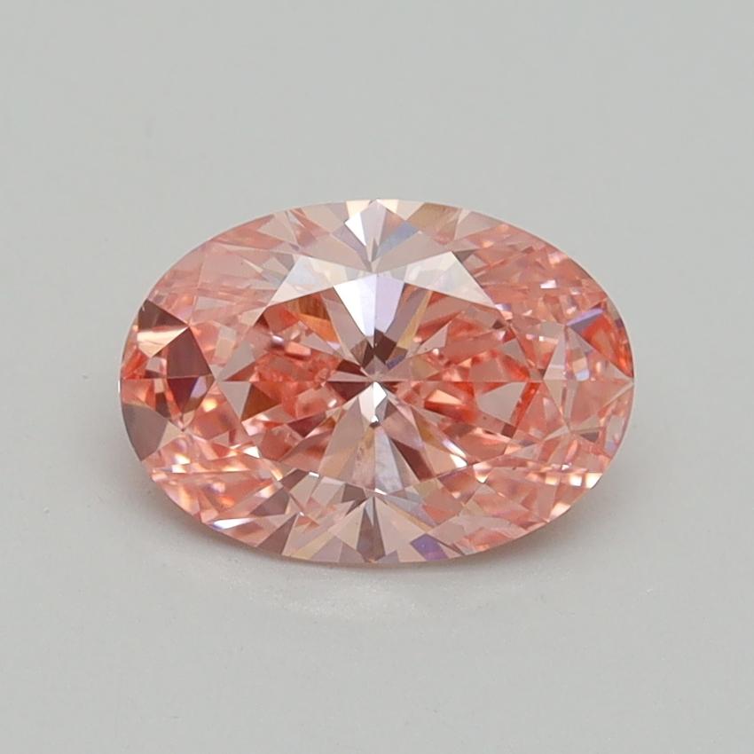 1.10 Ct. Fancy Vivid Pink Oval Lab Grown Diamond