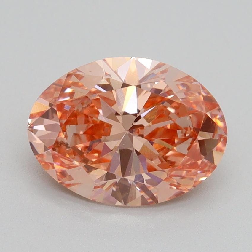 2.01 Ct. Fancy Intense Pink Oval Lab Grown Diamond