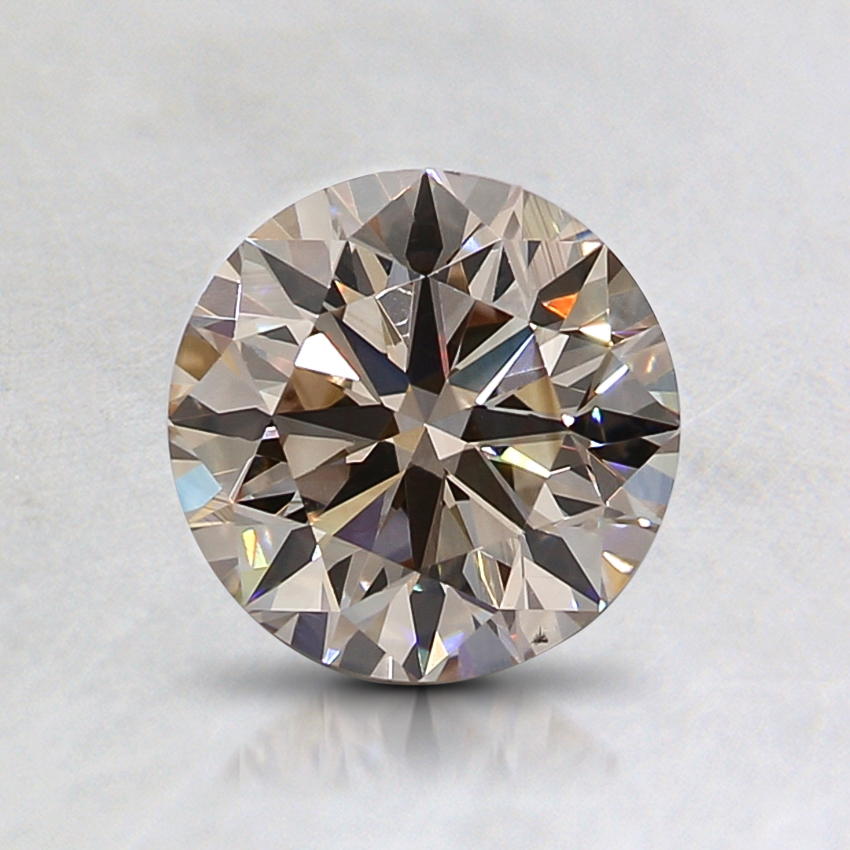 0.90 Ct. Natural Fancy Light Brown Round Diamond