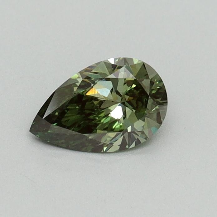 0.33 Ct. Fancy Vivid Green Pear Lab Grown Diamond