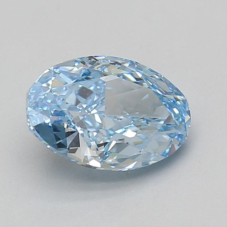 2.07 Ct. Fancy Vivid Blue Oval Lab Grown Diamond