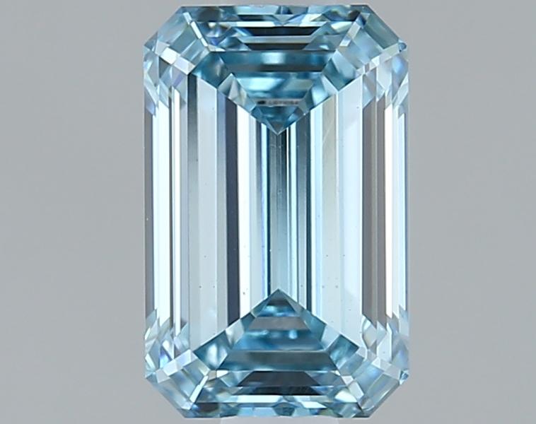 1.03 Ct. Fancy Intense Blue Emerald Lab Grown Diamond