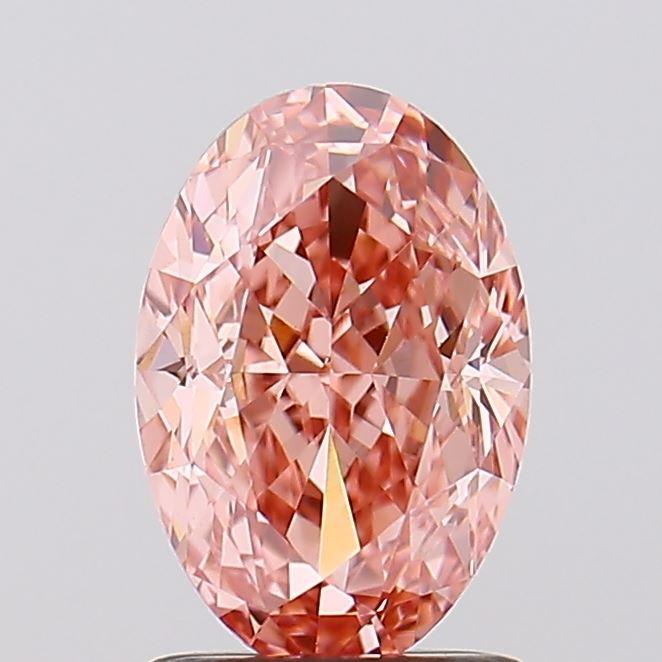 1.80 Ct. Fancy Vivid Pink Oval Lab Grown Diamond