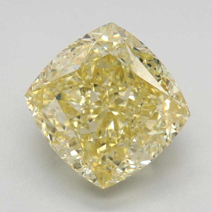 3.63 Ct. Fancy Intense Yellow Cushion Lab Grown Diamond