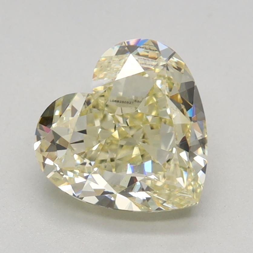 1.62 Ct. Fancy Light Yellow Heart Lab Grown Diamond