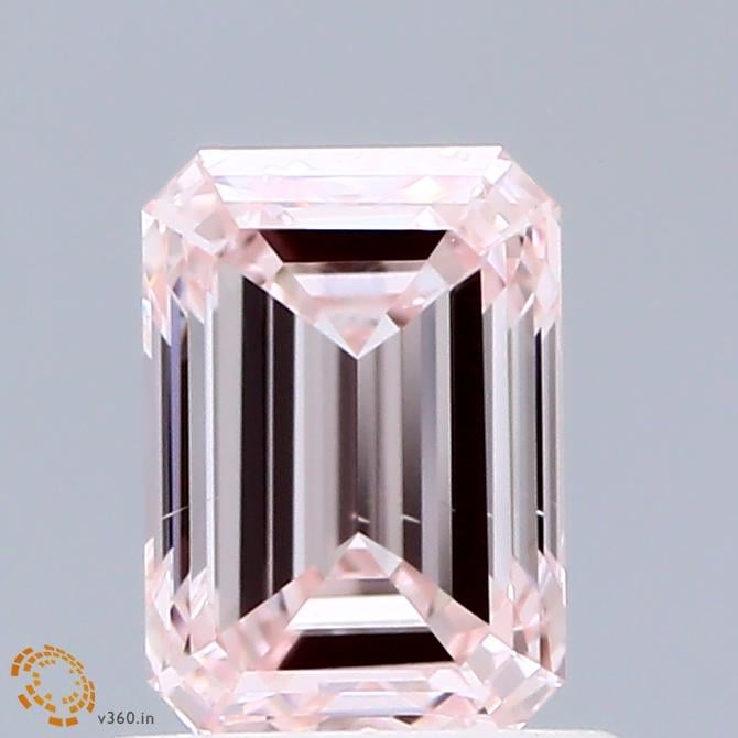 0.92 Ct. Fancy Intense Pink Emerald Lab Grown Diamond