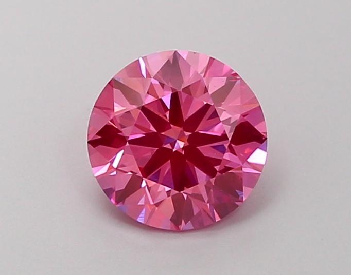 1.27 Ct. Fancy Vivid Pink Round Lab Grown Diamond