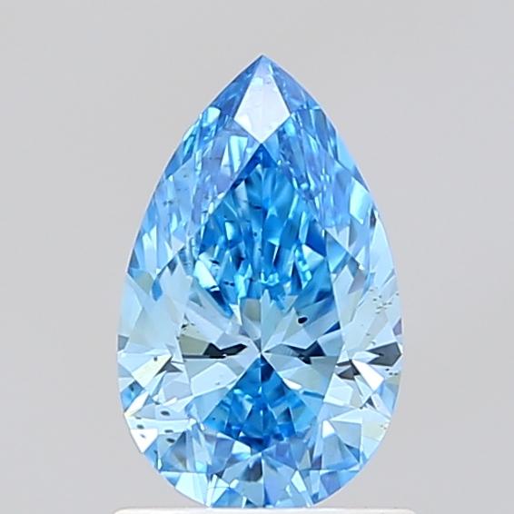 1.05 Ct. Fancy Vivid Blue Pear Lab Grown Diamond