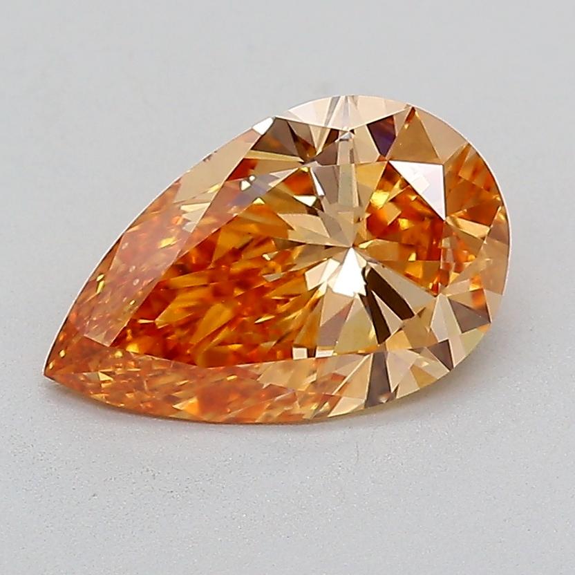 2.05 Ct. Fancy Intense Yellowish Orange Pear Lab Grown Diamond