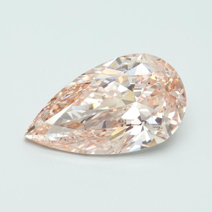 6.04 Ct. Fancy Intense Pink Pear Lab Grown Diamond