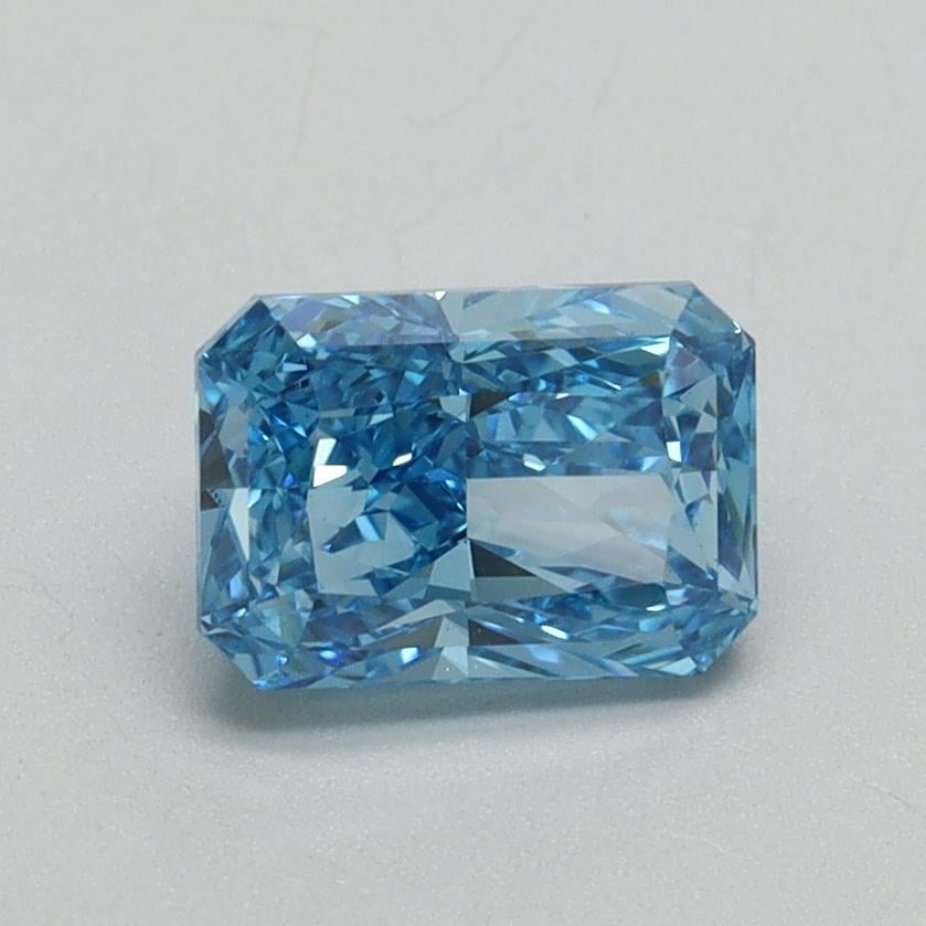 1.02 Ct. Fancy Vivid Blue Radiant Lab Grown Diamond