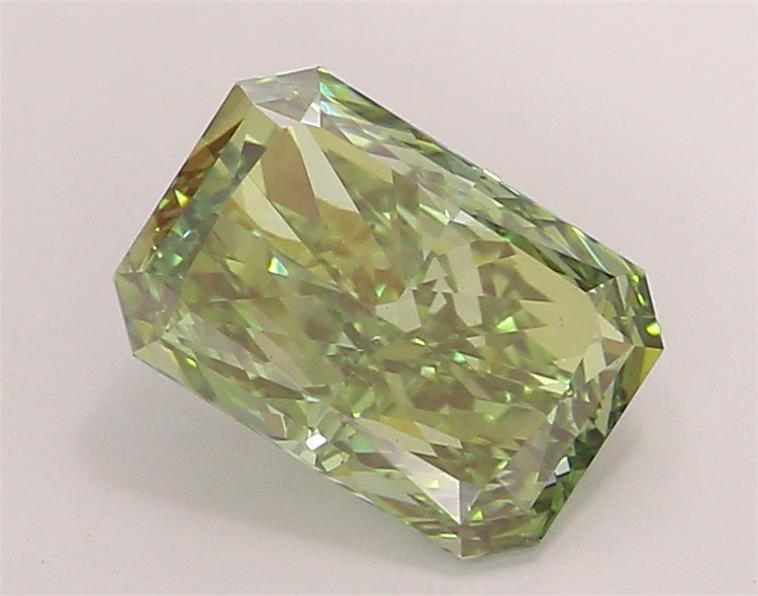 2.17 Ct. Fancy Vivid  Green Radiant Lab Grown Diamond