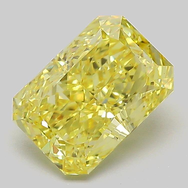 2.02 Ct. Fancy Vivid Yellow Radiant Lab Grown Diamond