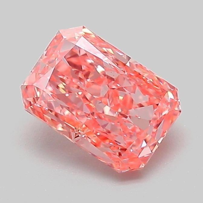 1.04 Ct. Fancy Vivid Pink Radiant Lab Grown Diamond
