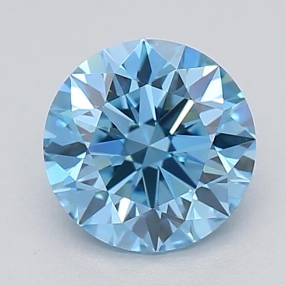 0.43 Ct. Fancy Vivid Blue Round Lab Grown Diamond
