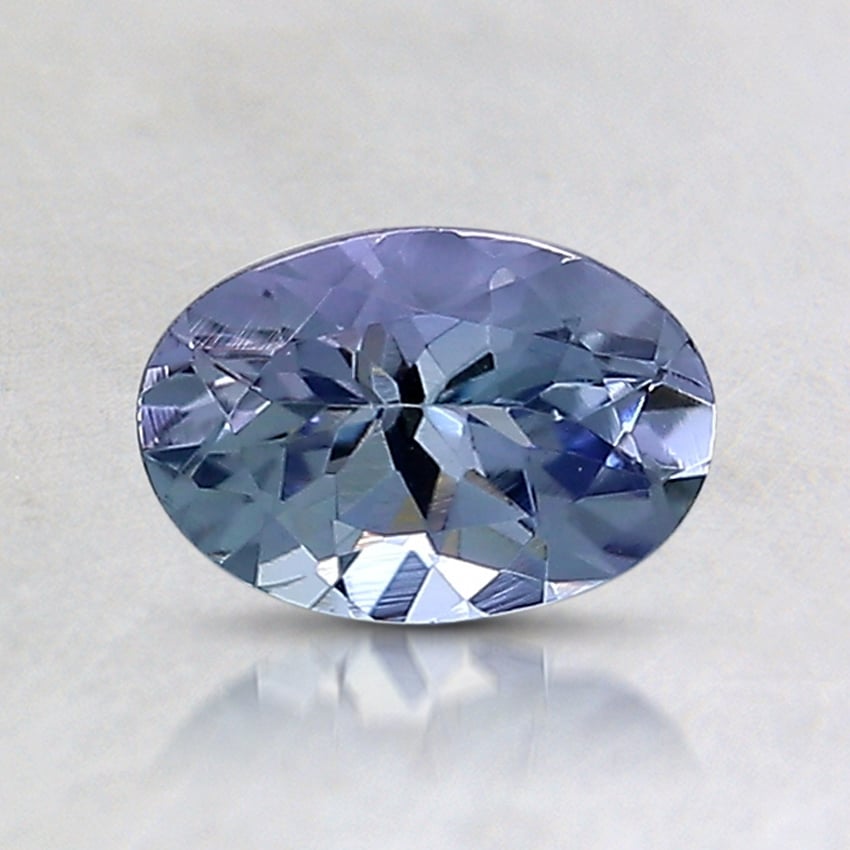 6.9x4.8mm Unheated Parti-Color Oval Tanzanite