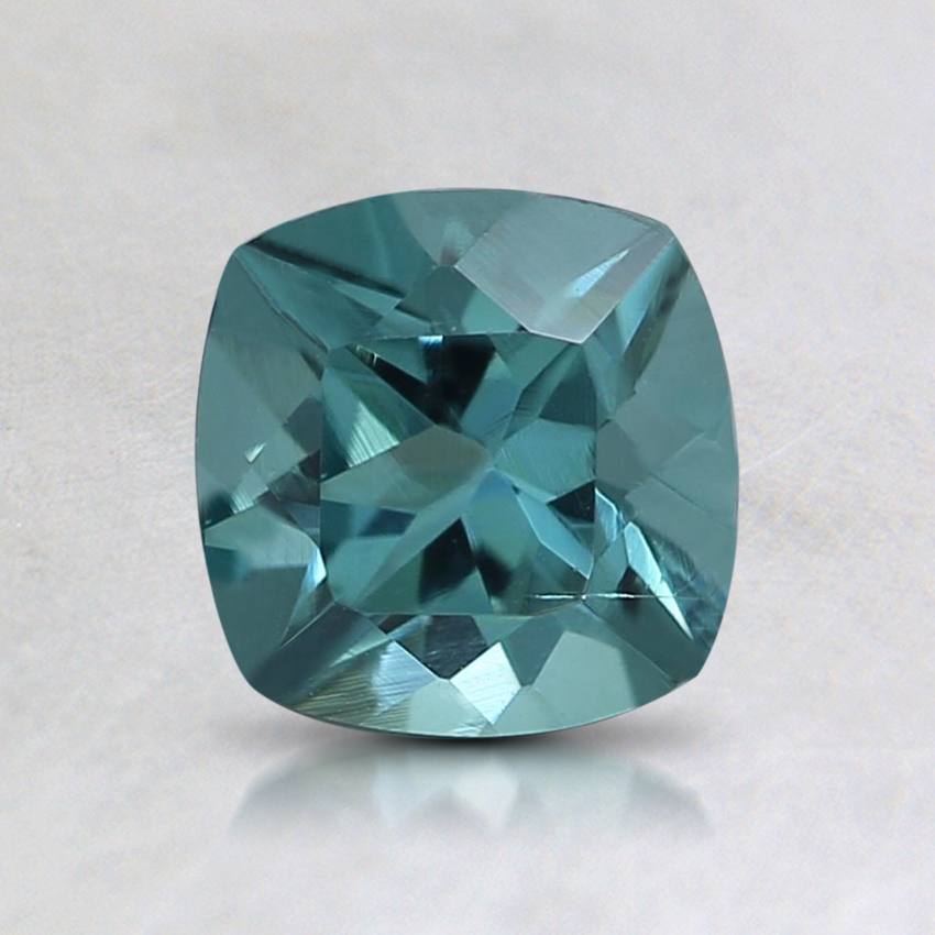 6mm Teal Cushion Tourmaline