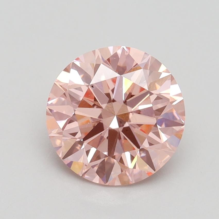 1.67 Ct. Fancy Intense Pink Round Lab Grown Diamond
