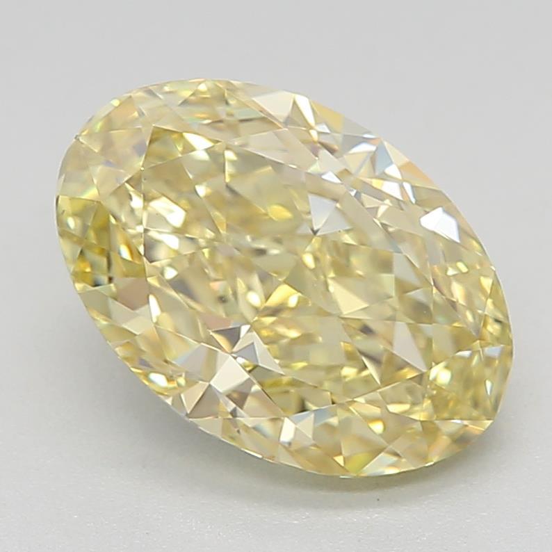 1.70 Ct. Fancy Intense Yellow Oval Lab Grown Diamond
