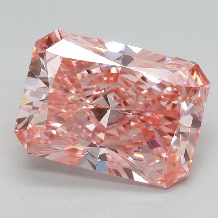 2.11 Ct. Fancy Vivid Pink Radiant Lab Grown Diamond