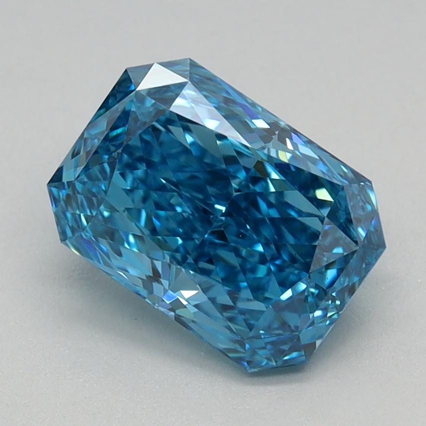 1.03 Ct. Fancy Vivid Blue Radiant Lab Grown Diamond