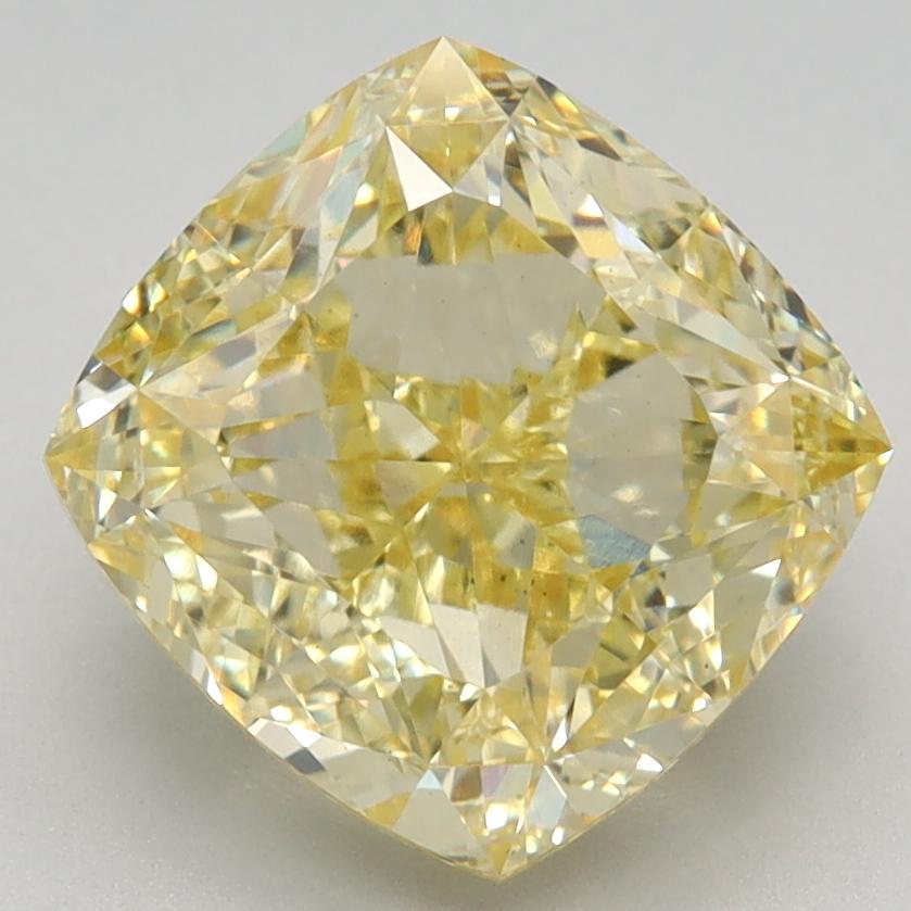 3.39 Ct. Fancy Intense Yellow Cushion Lab Grown Diamond