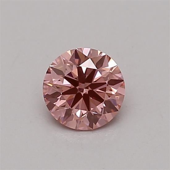 0.31 Ct. Fancy Vivid Pink Round Lab Grown Diamond