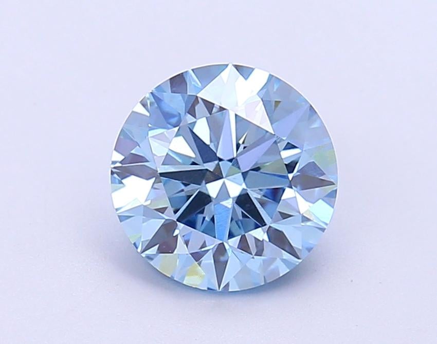 1.83 Ct. Fancy Vivid  Blue Round Lab Grown Diamond
