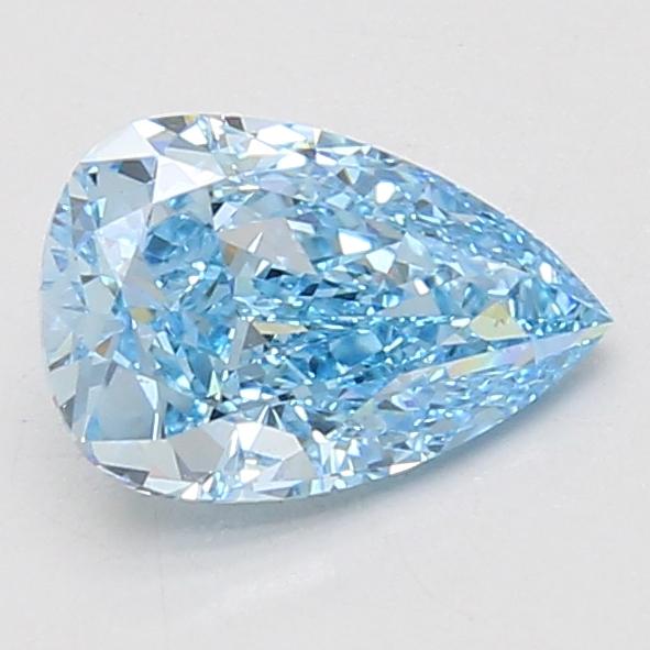 1.58 Ct. Fancy Vivid Blue Pear Lab Grown Diamond