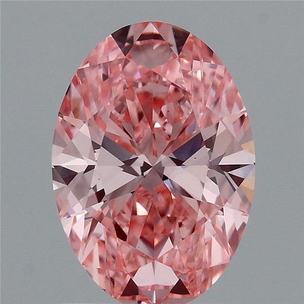 1.46 Ct. Fancy Vivid Pink Oval Lab Grown Diamond